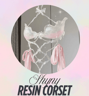 Resin corset shiny