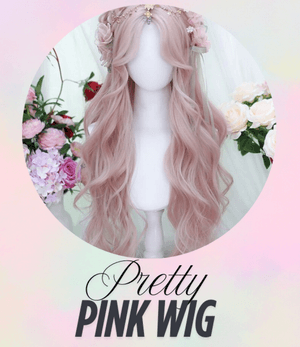 Pretty pink wig