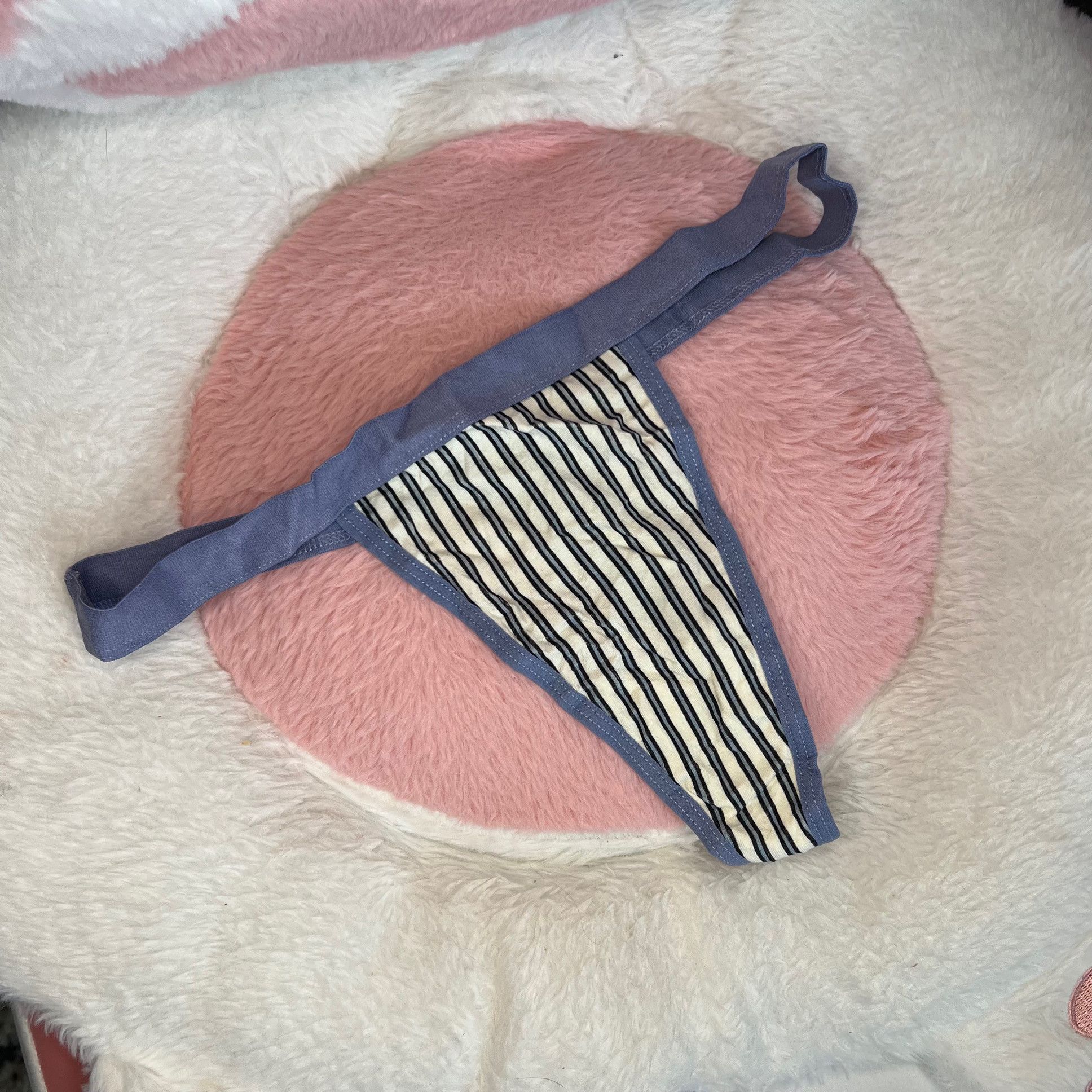 Striped Lavender Thong