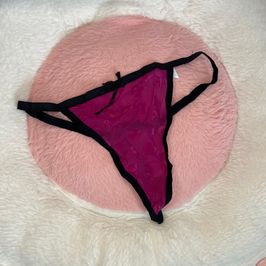 Hot Pink Heart Thong