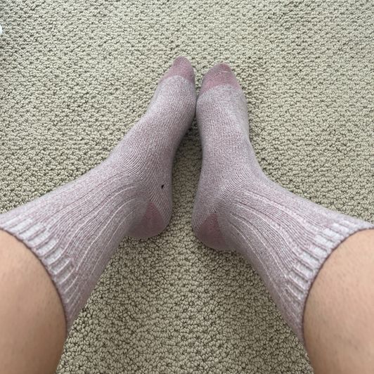 Sweaty Pink Cotton Socks