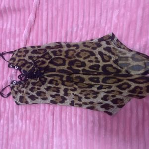 Cheetah print bodysuit