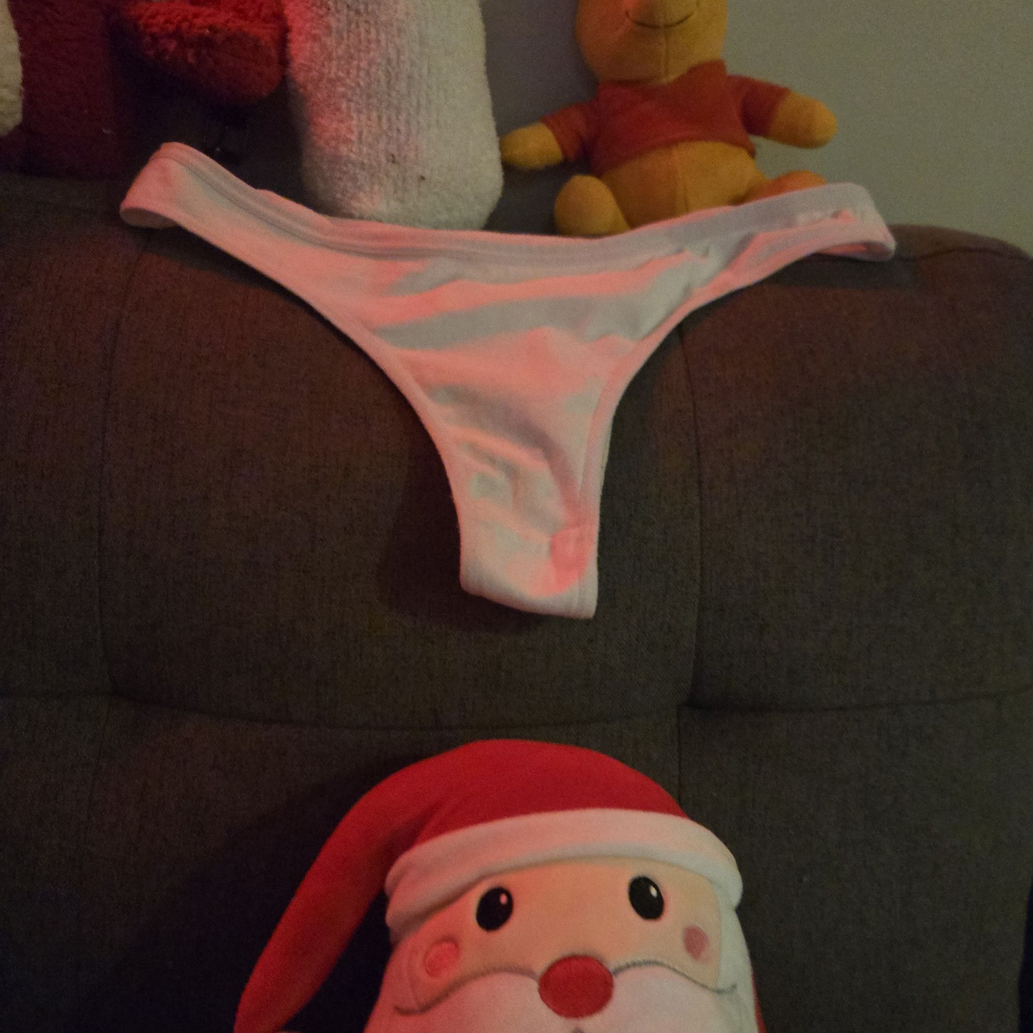 Catholic School Girls White Cotton Thong