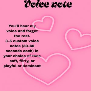 Voice note from me