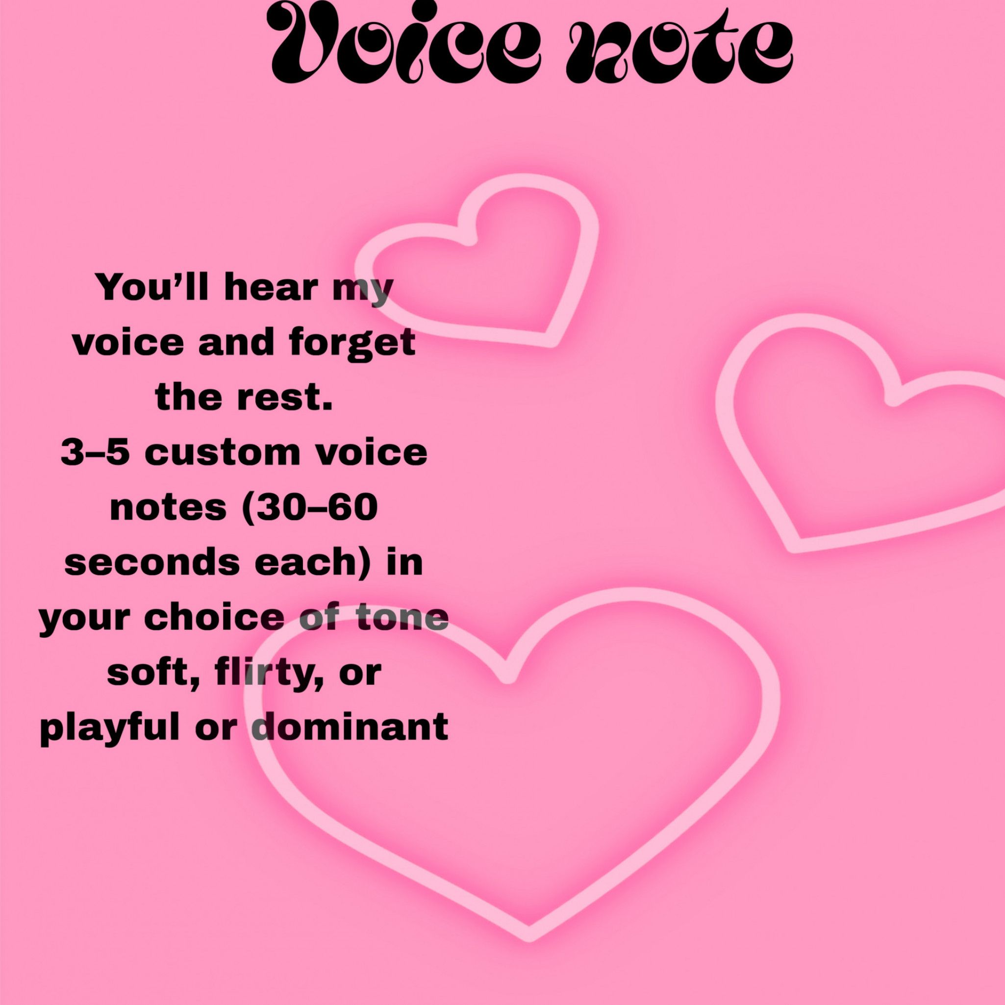 Voice note from me