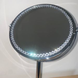 Glamorous Crystal Accented Vanity Mirror