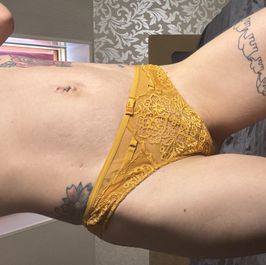 Yellow thong