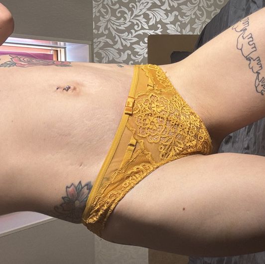 Yellow thong