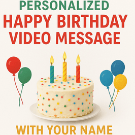 Happy birthday video message