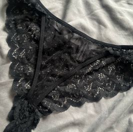 Sexy Black Lace Thong