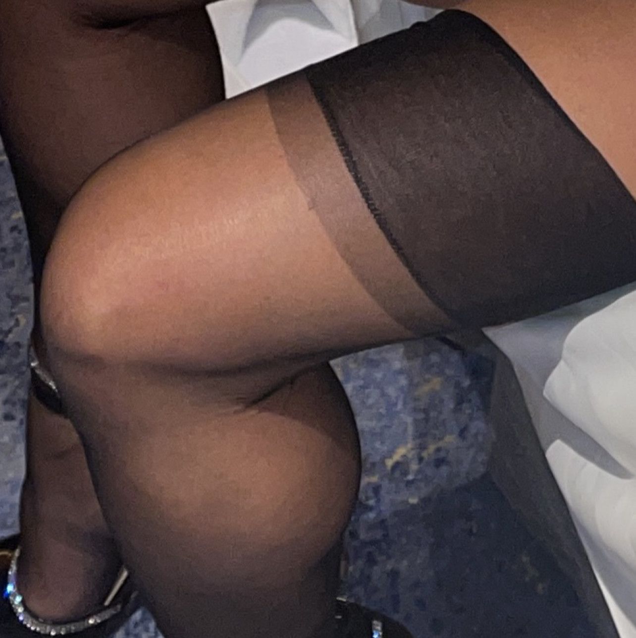 Worn Nylon Stockings XS S
