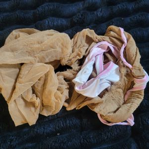 Crotchless nude pantyhose