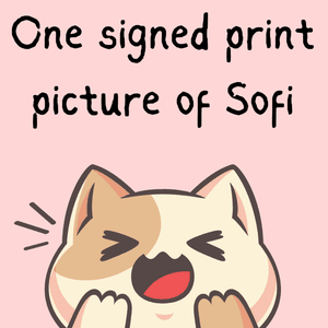 One signed SFW print of Sofi