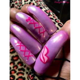 38 Pics: My Purple Pink Chrome Nails