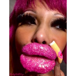 38 Pics: POV Hot Doll Pink Glitter Kisses