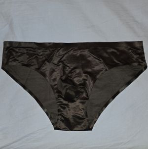 Worn Mens Black Panties Brief Style