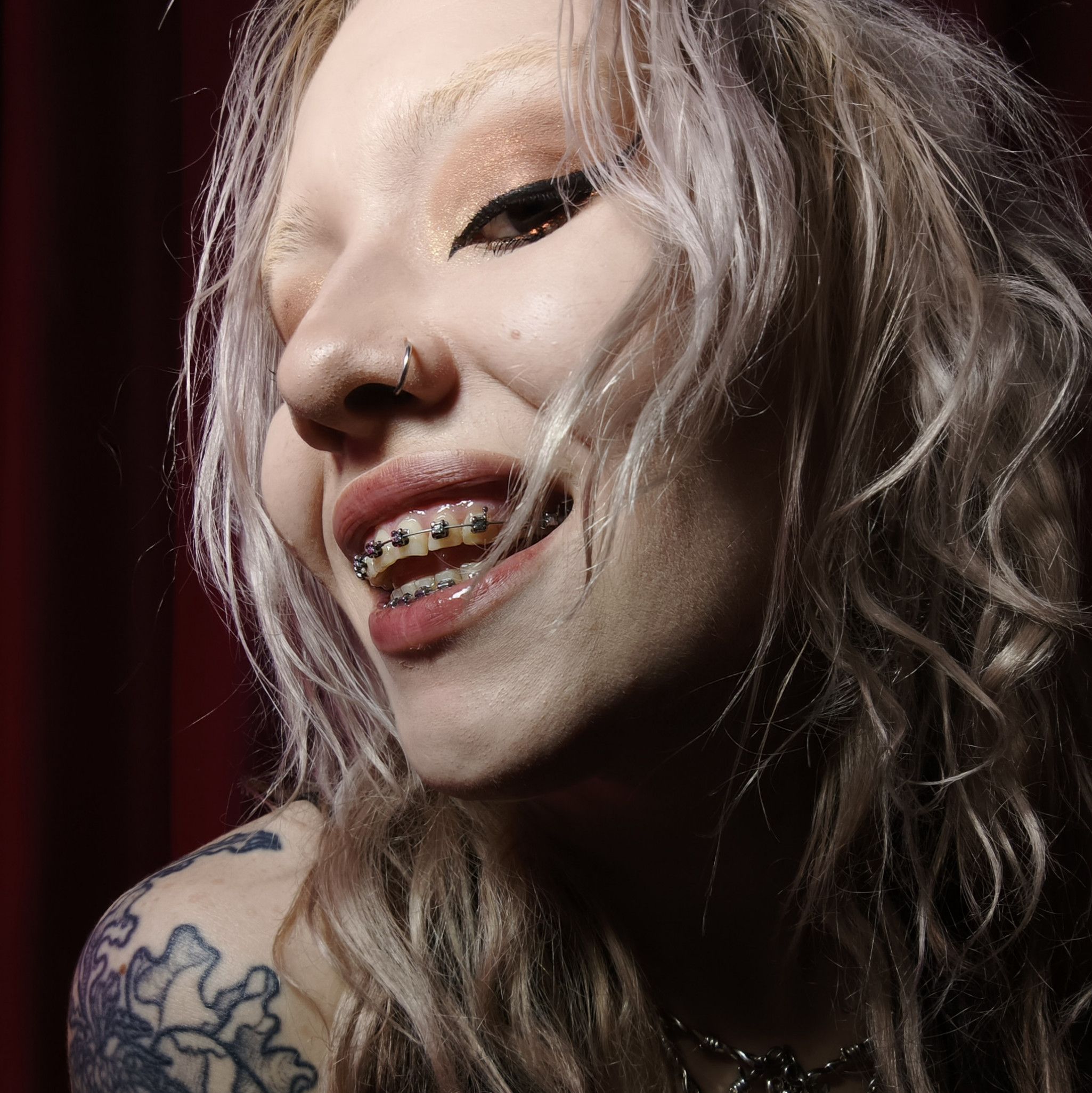 Smile and tongue photo set