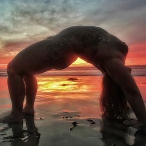 Naked Sunset beach views