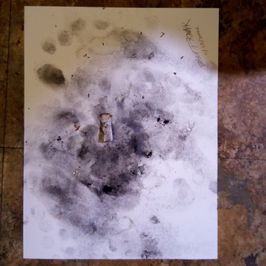 ART2: Foot filth and cigarette burn on the surface with