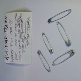 M2: 5x Safety pins from my feet