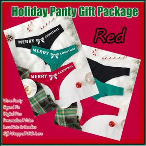 Christmas Panty Package In Red