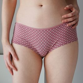 Pink fullback panties in dots