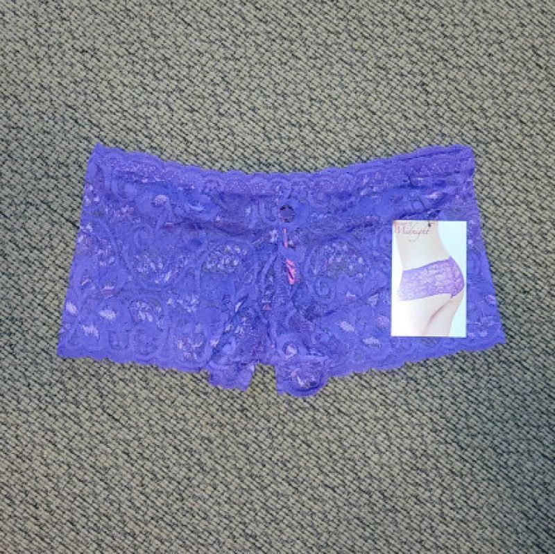 Purple Lace Boyshort