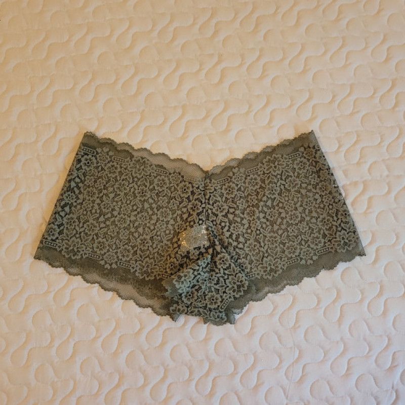 Green Lace Boyshort Panty
