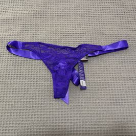Purple Thong with a Bow