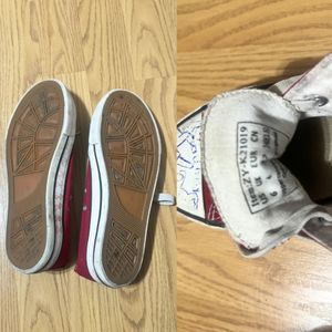 My Red School Converse