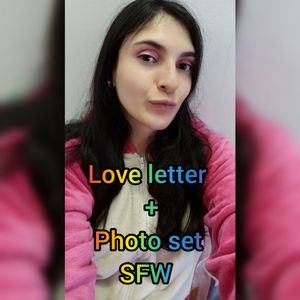 Love letter and photo set