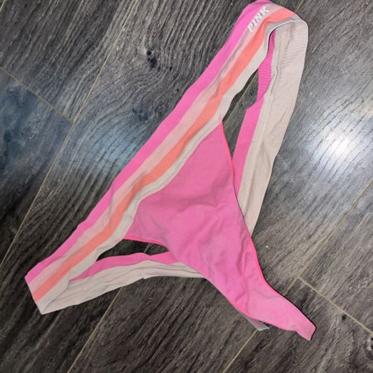 Pink worn panties