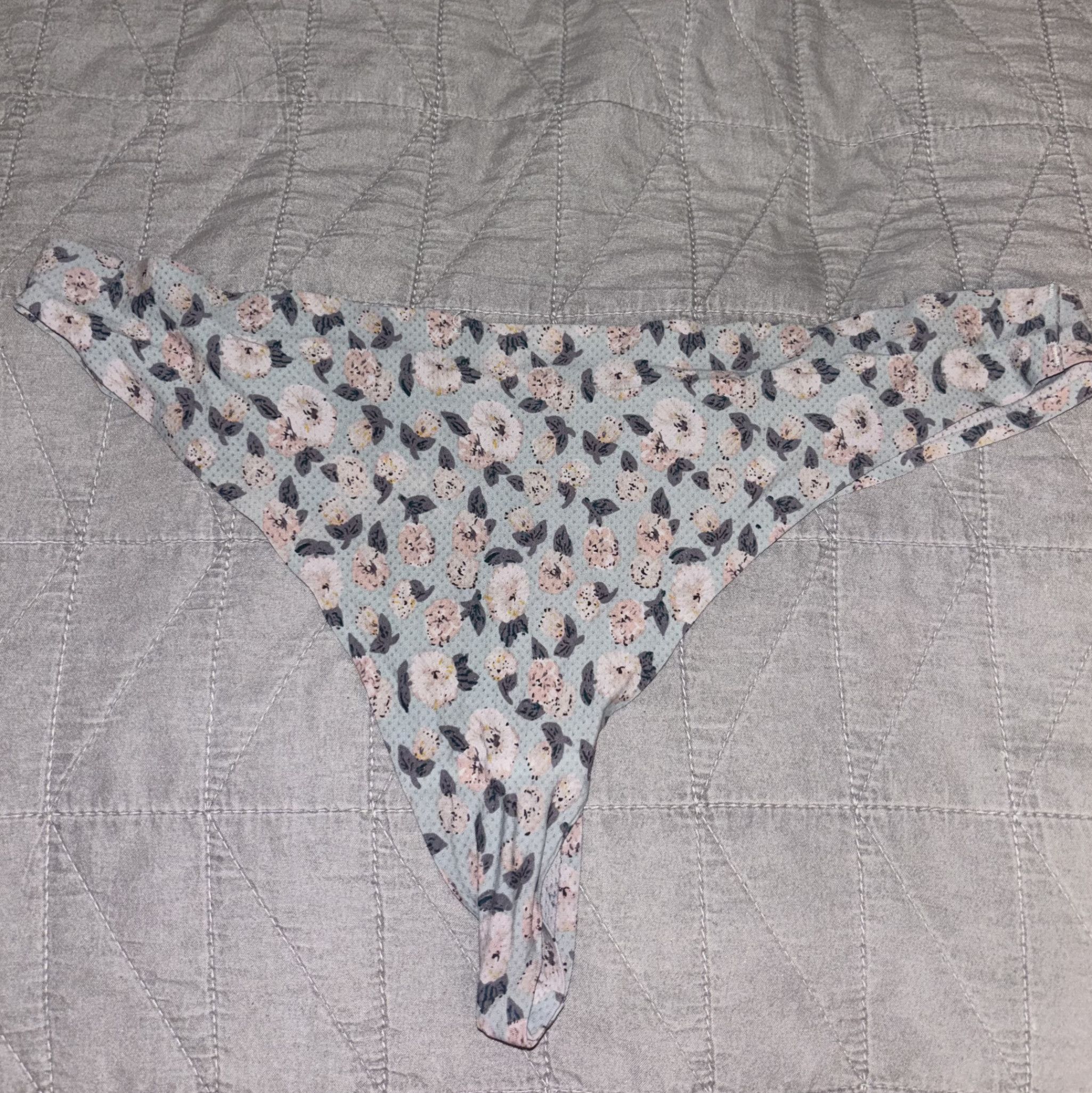 Pawg Emily blue flower panties