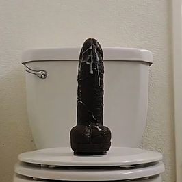 HUGE THRUSTING AND VIBRATING BBC DILDO