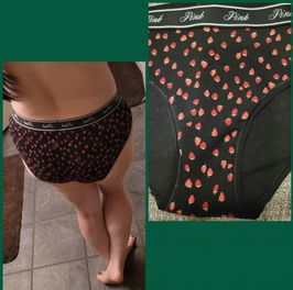 Used VS strawberry panties