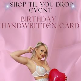 Handwritten Birthday Card