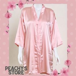 Pink Silk Robe