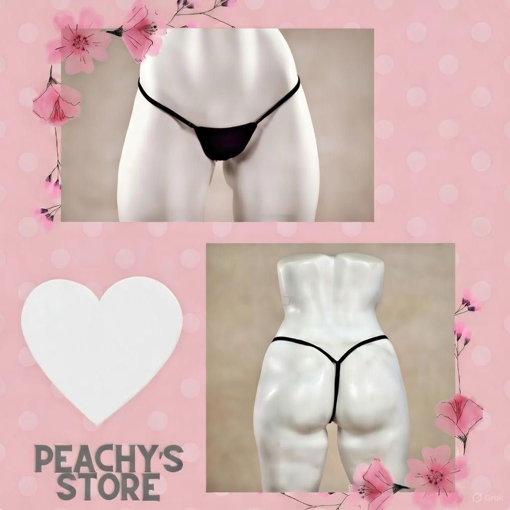 Black Ultra Low Rise Thong