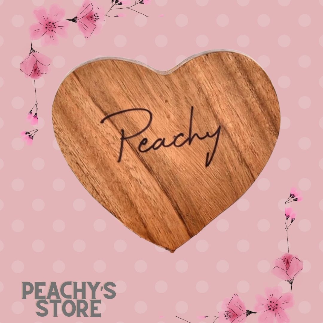 Signed Wooden Coaster