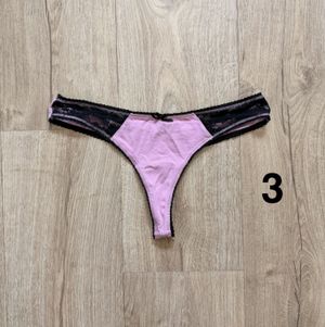 Pink and Black Lace Panties