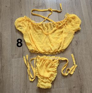 Yellow Flower Two Piece