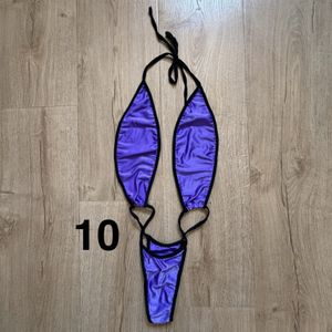 Purple and Black One Piece