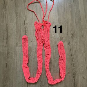 Pink Full Body Fishnets