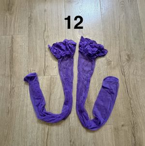 Purple Thigh High Stockings