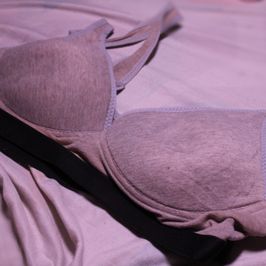 7 Year Old Soft Grey Sports Bra