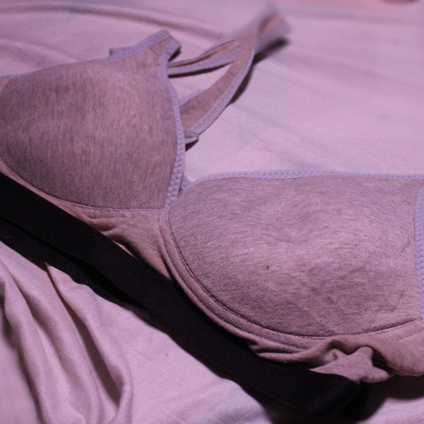 7 Year Old Soft Grey Sports Bra