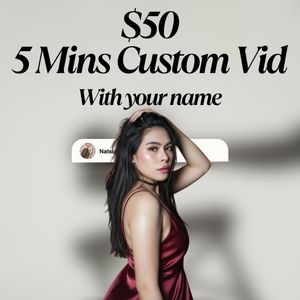 Quickie 5 mins Custom vid with your name