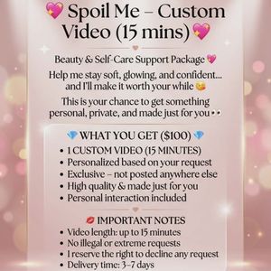 Spoil Me Custom Video