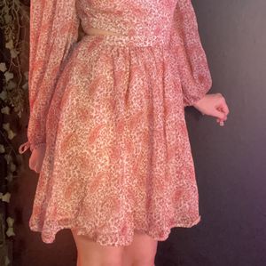 Floral outfit and panties