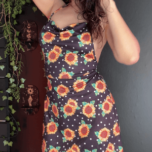 Sunflower dress and panties